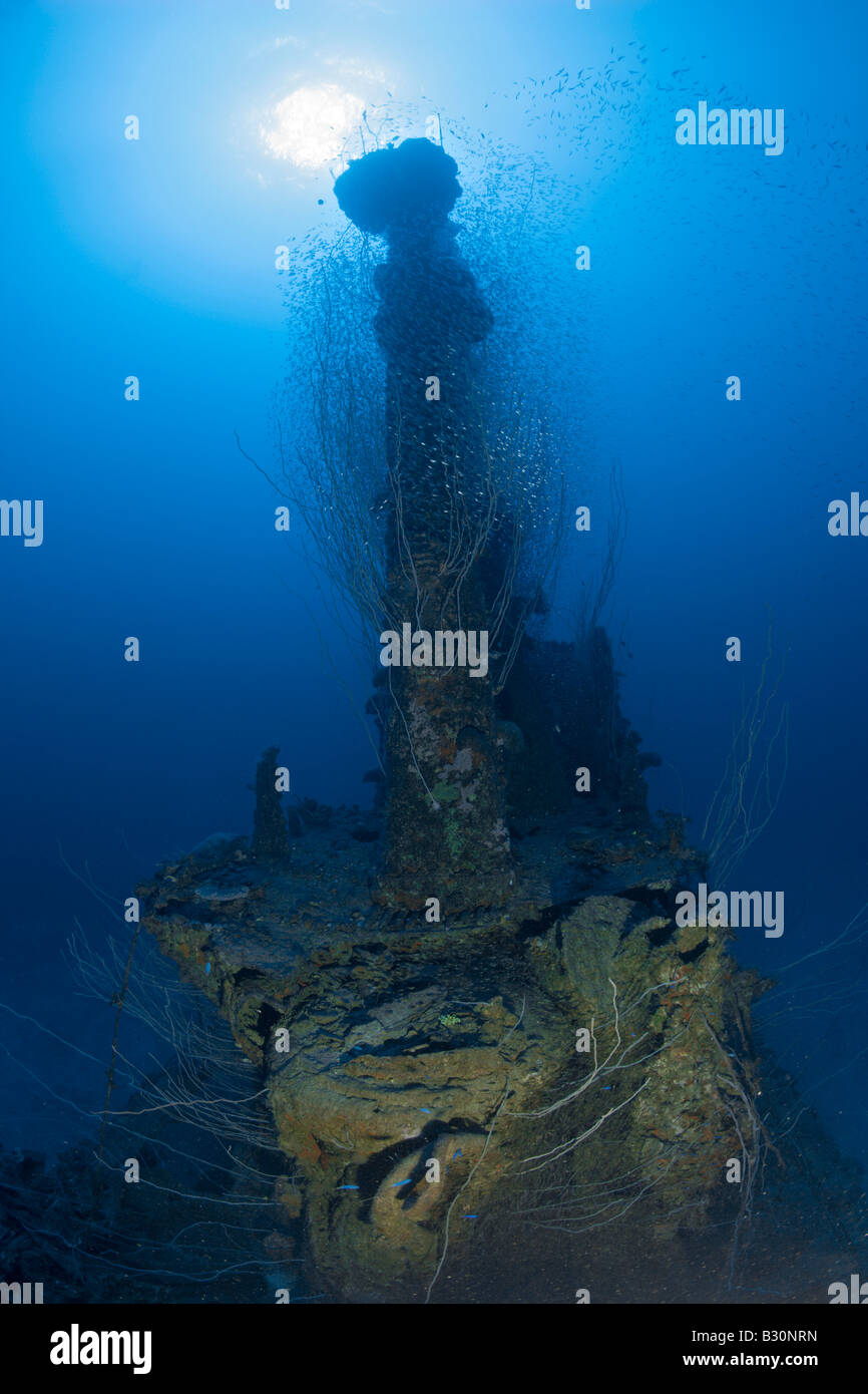Turm der USS Apogon u-Boot Marshallinseln Bikini Atoll Mikronesien Pazifischen Ozean Stockfoto