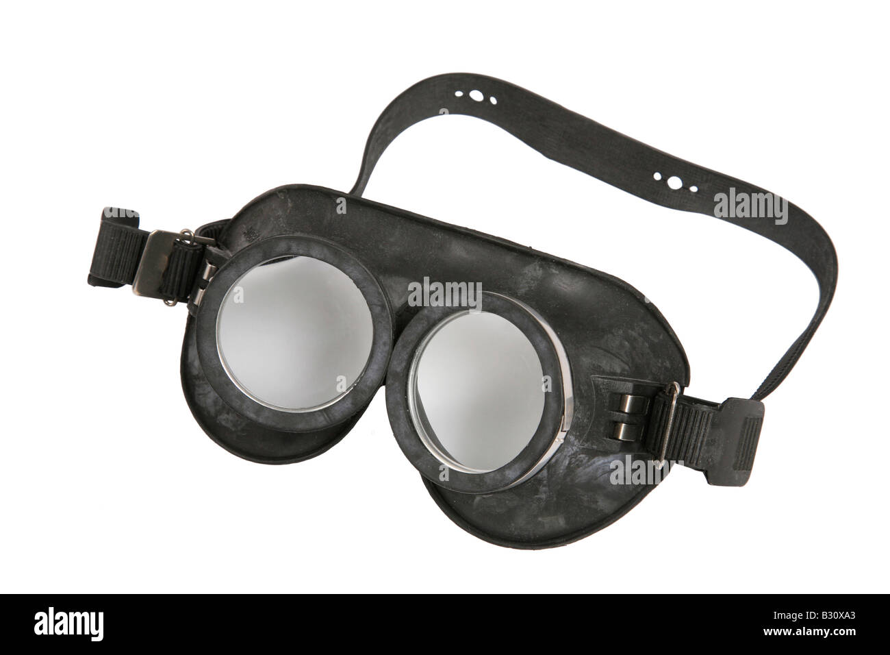 Schutzglas für nukleare, biologische und chemische Waffen, Glas von der Federal Armed Force, Tauchen, Motorrad-Glas Stockfoto