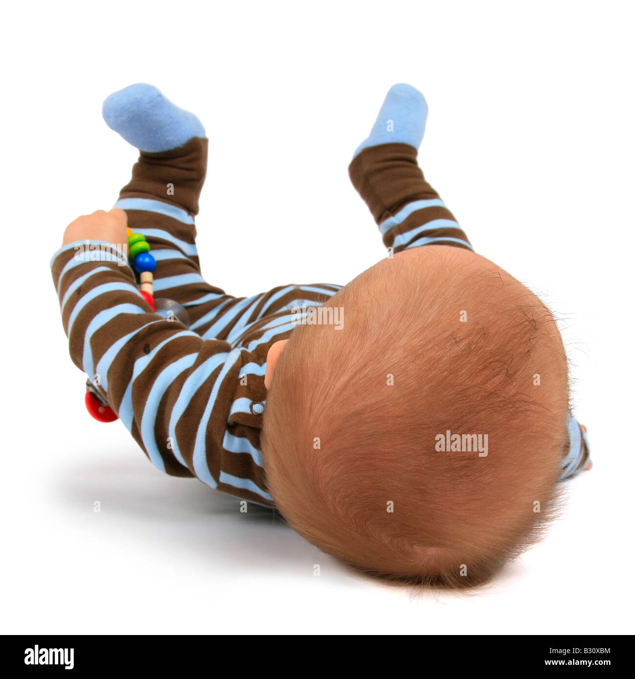 Baby mit auf dem Rücken liegend Tröster Stockfoto, Bild 19075048 Alamy