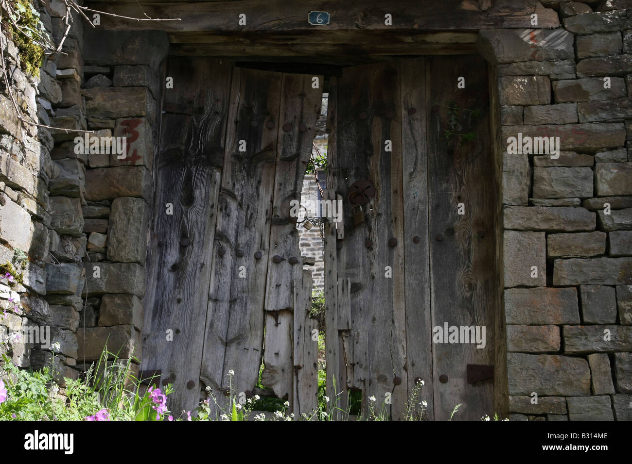 Griechenland-Epirus-Zagororia-Mikro-Papigko Dörfer im Nationalpark Vikos Aoos Stockfoto