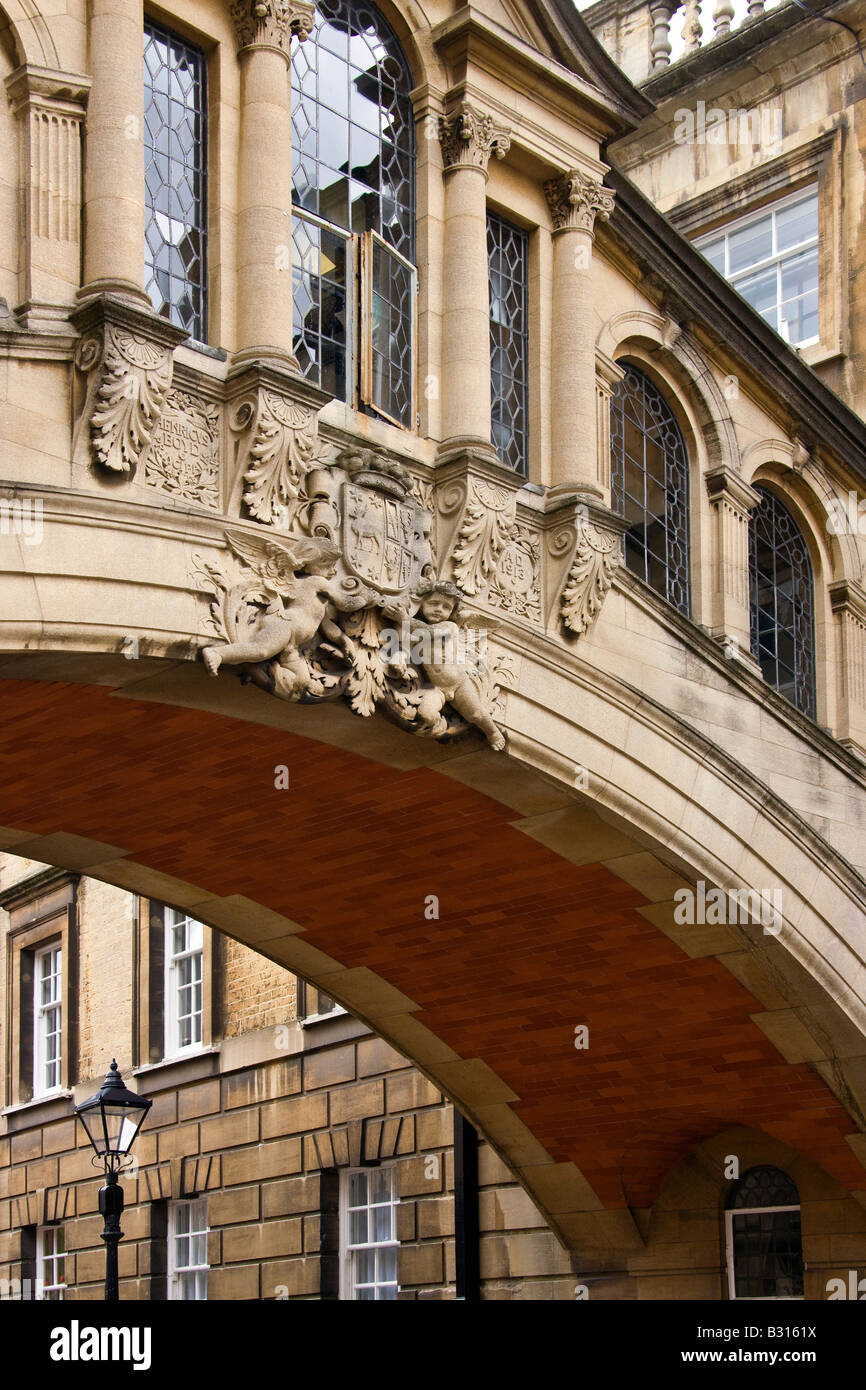 Seufzerbrücke in zentrale Oxford in Großbritannien Stockfoto