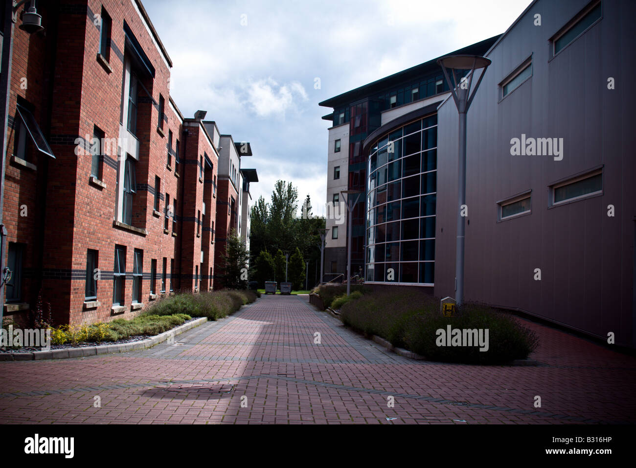 Dublin City University Campus Residenz und Sportzentrum. Stockfoto