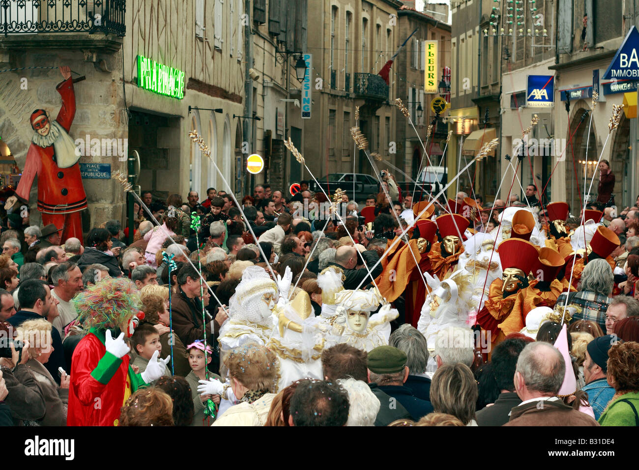 Karneval, Limoux, Languedoc-Roussillon, Frankreich Stockfoto