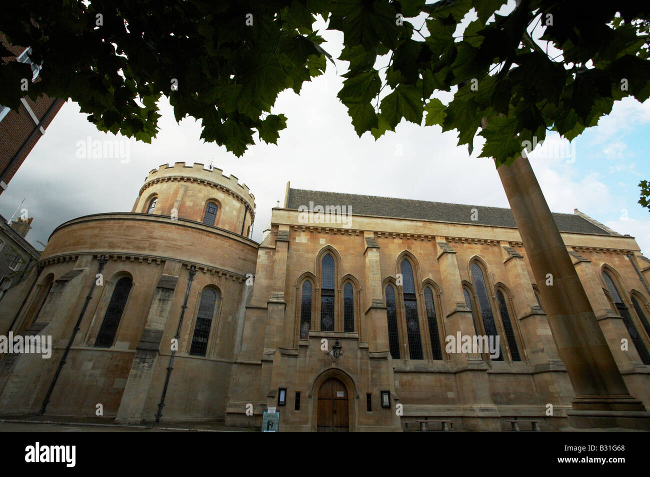 Temple Church in London England Großbritannien Großbritannien Stockfoto