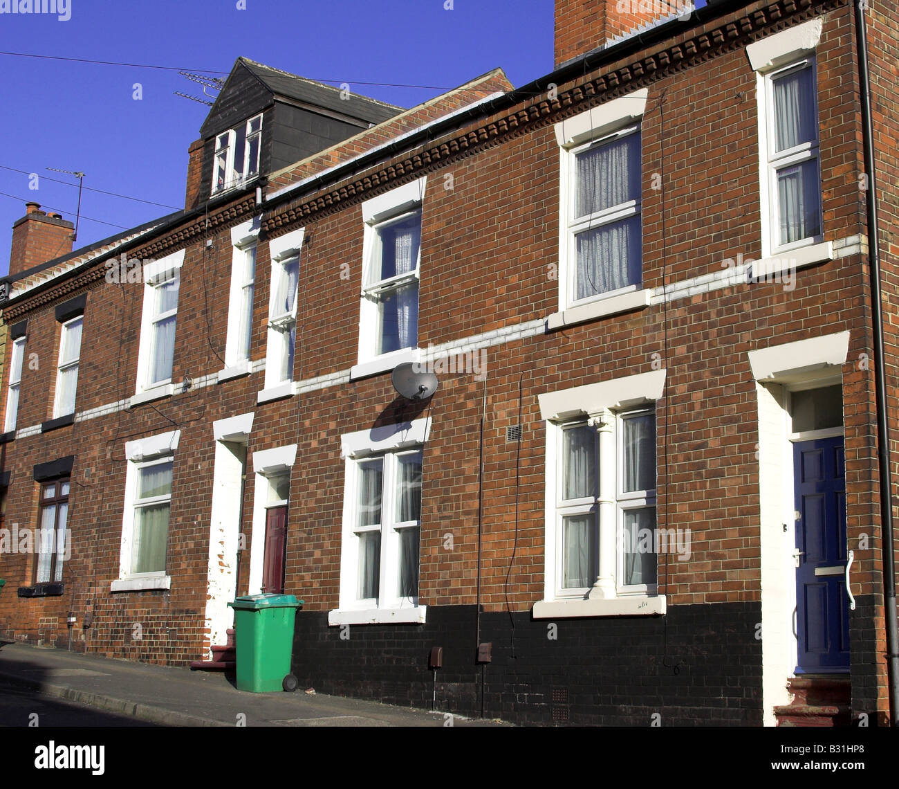 Reihenhäuser in der St Ann Gegend von Nottingham, England, Vereinigtes Königreich Stockfoto