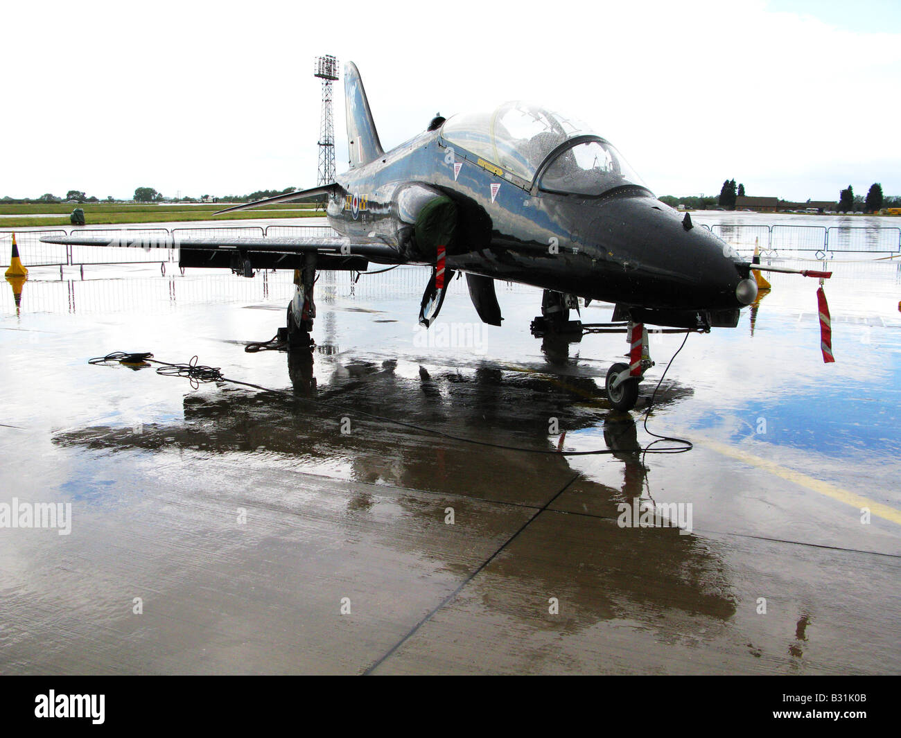 Die Hawk wurde zuerst mit der RAF im Jahr 1976, als eine erweiterte fliegen-Trainingsflugzeug und eine Waffen-Training. Stockfoto