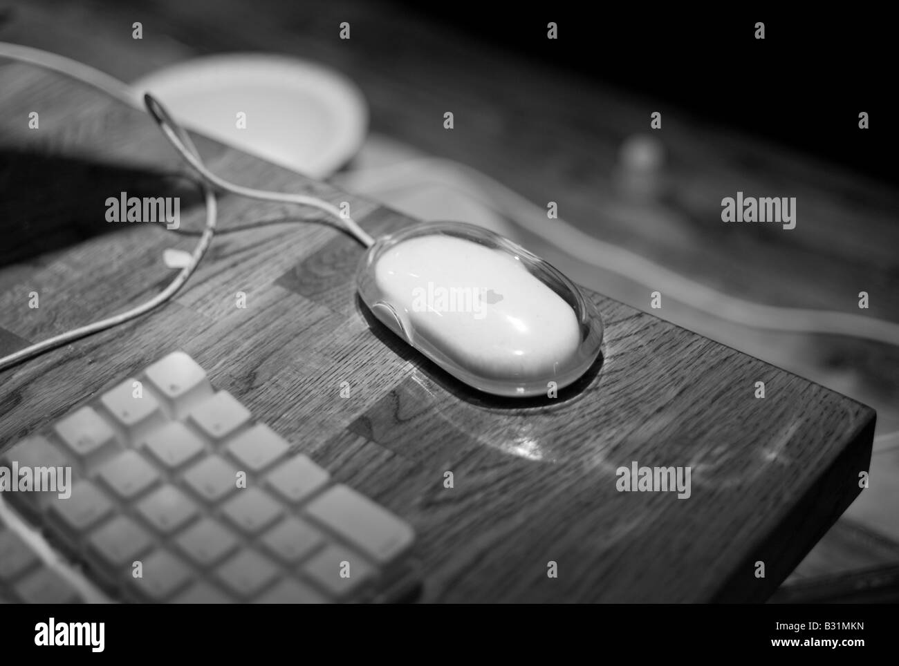 Ein Apple Mac Maus mit Tastatur Stockfoto