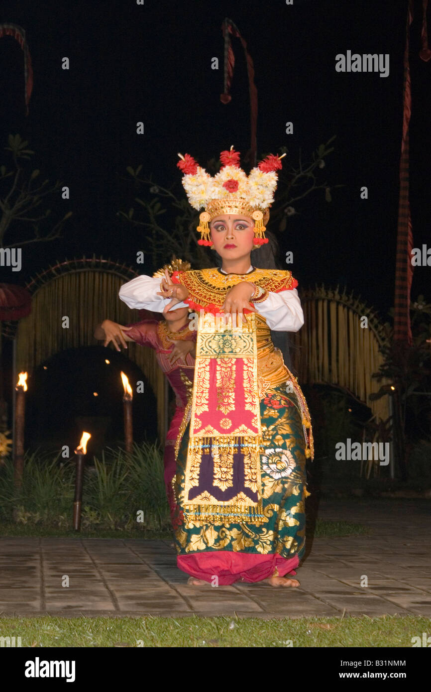 Die Prinzessin den Frosch-Tanz (Bali - Thailand). La Princesse De La Danse De La Grenouille (Bali - Indonésie). Stockfoto