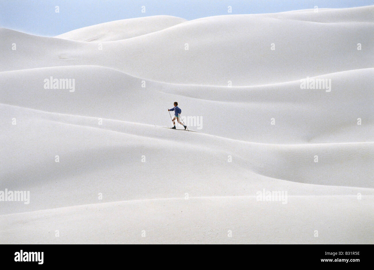 Sand-Skifahren, Australien Stockfoto