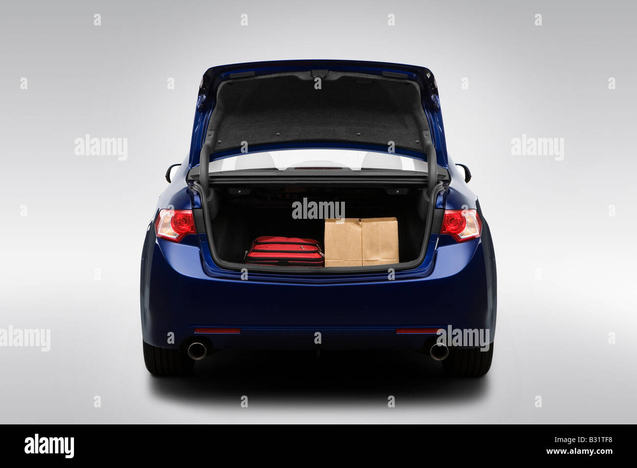 2009 Acura TSX in blau - Stamm Requisiten Stockfoto