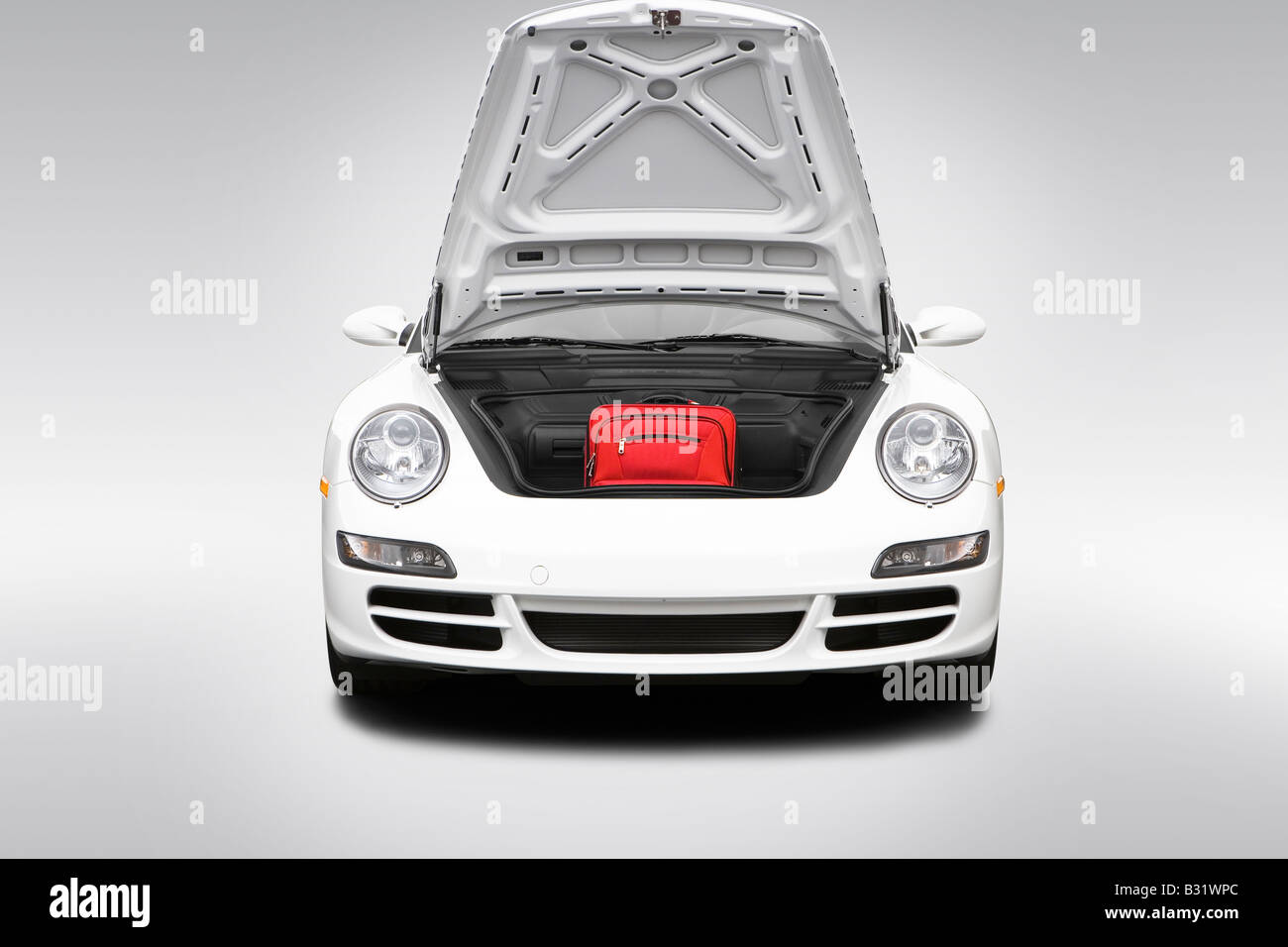 2008 Porsche 911 Carrera 4 s in weiß - Stamm Requisiten Stockfoto