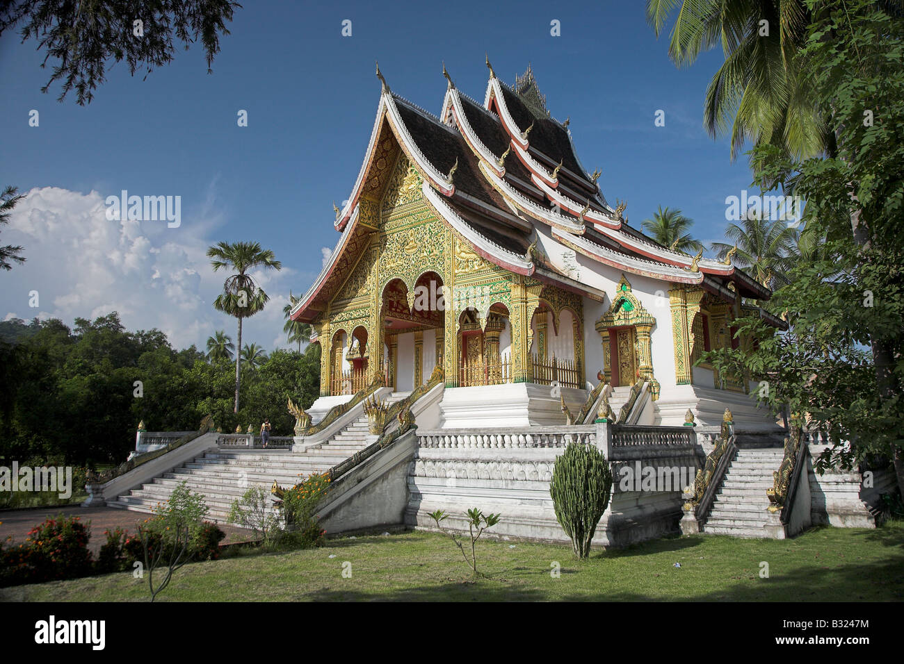 Sala Pha Bang im Royal Palace Museum in Luang Prabang in Zentral-Laos. Stockfoto