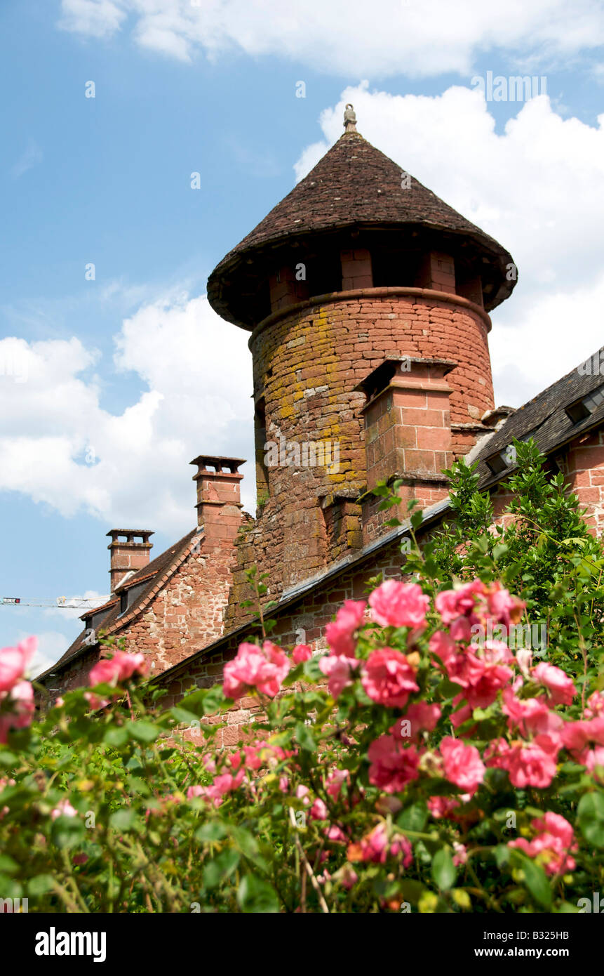 Dorf von Collonges-la-Rouge, Département Corrèze, Region Limousin, Frankreich Stockfoto