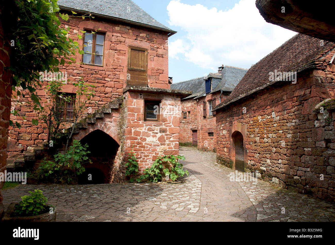 Dorf von Collonges la Rouge. Correze. Frankreich Stockfoto