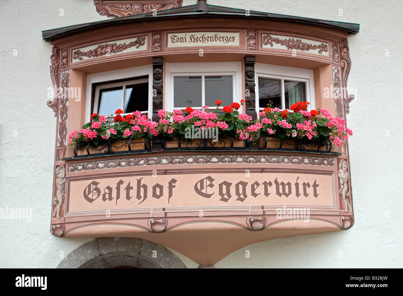 Tirol: Kitzbühel: Hotel Eggerwirt: Balkon Stockfoto