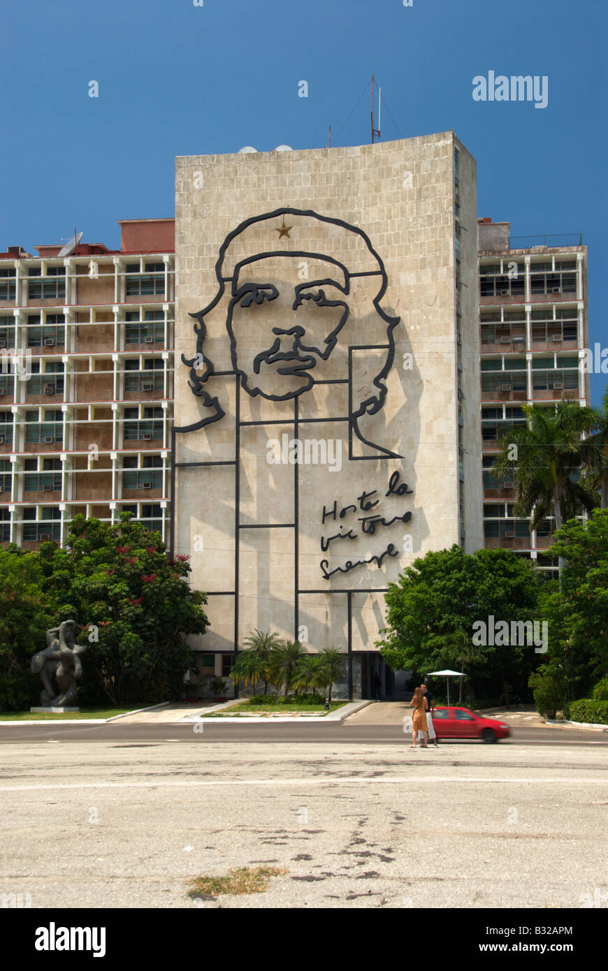 Ministerium des inneren Plaza De La Revolution Havanna Kuba Stockfoto