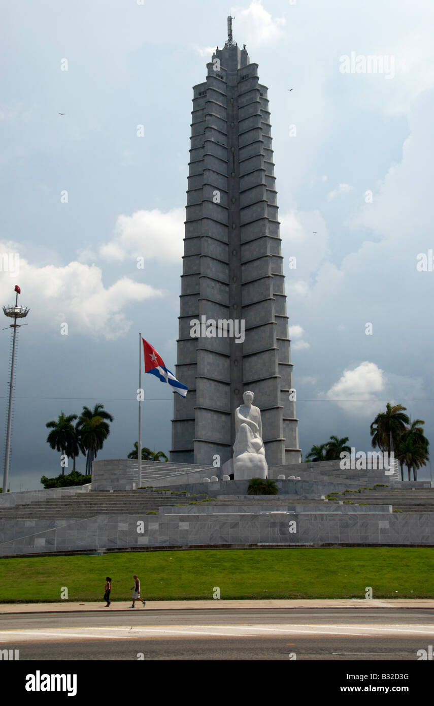 Jose Marti Memorial in Havanna Platz der Revolution Stockfoto