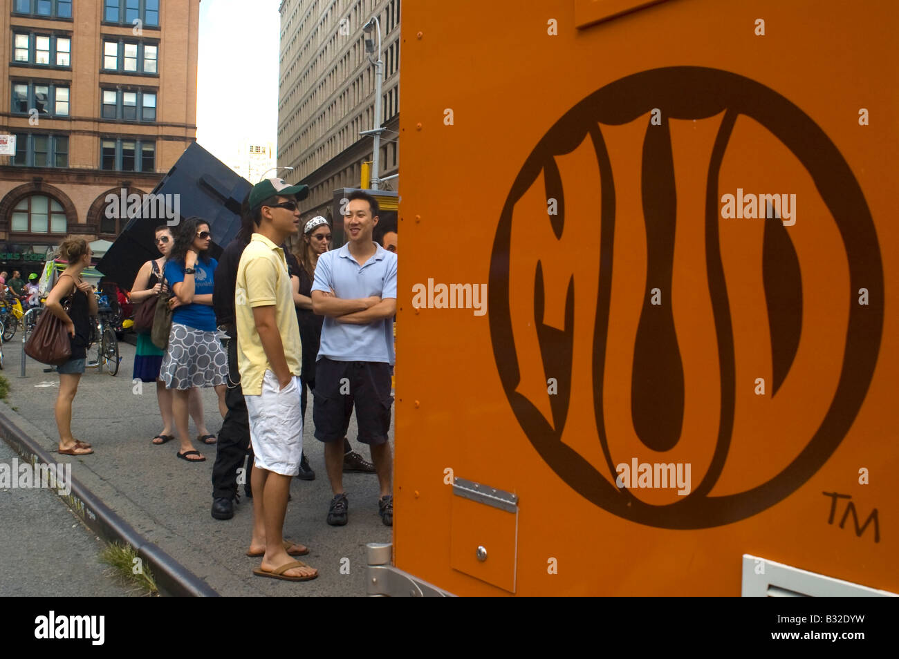 Der Schlamm LKW Kaffee Hersteller auf Astor Place in New York auf Samstag, 9. August 2008 zu sehen ist Frances M Roberts Stockfoto