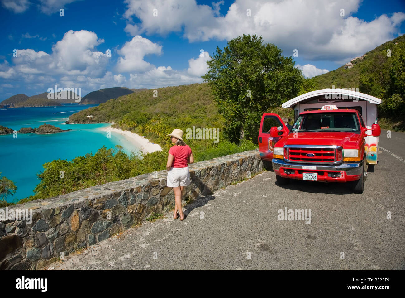 Trunk Bay Beach in Virgin Islands Nationalpark auf die karibische Insel des Heiligen Johannes in den US Virgin Islands Stockfoto