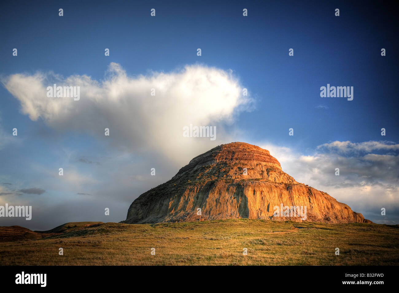 Schloss Butte in großen Muddy-Tal im südlichen Saskatchewan Stockfoto