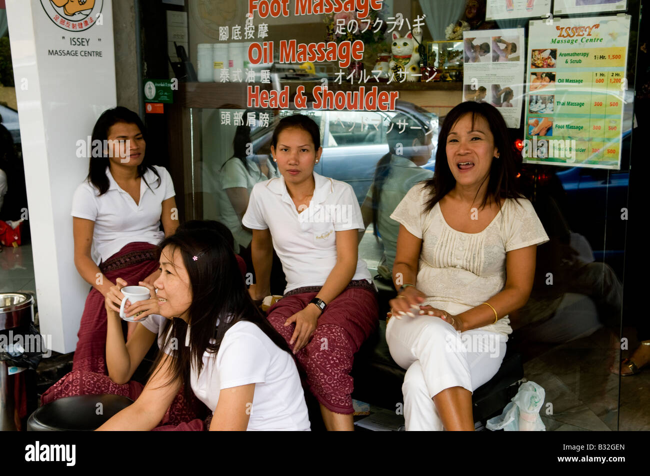 Massagesalon In Der Arabischen Viertel In Bangkok Thailand 