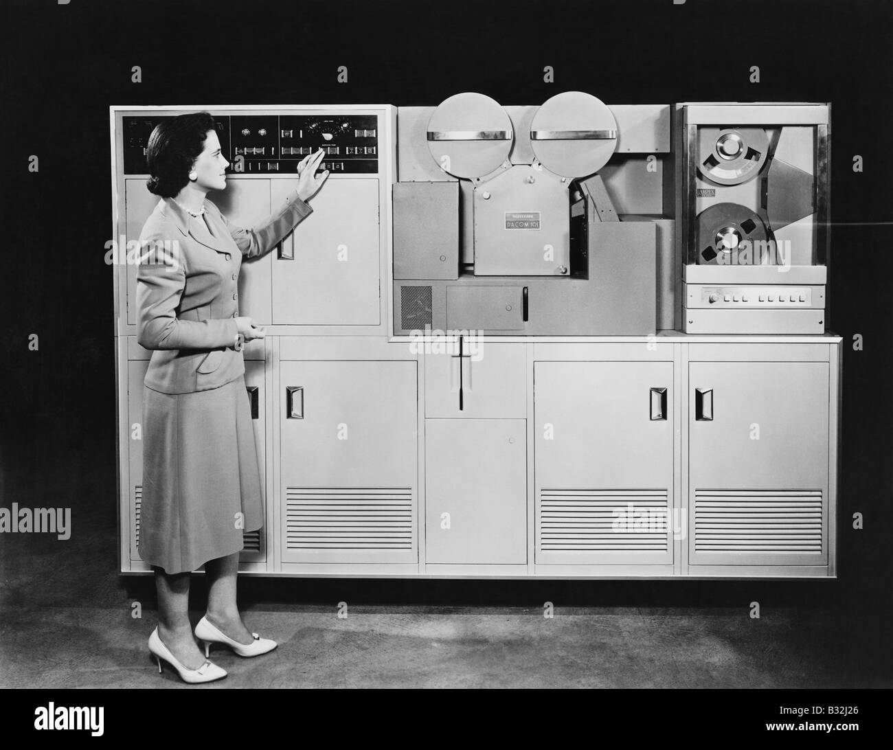 50er Jahre COMPUTER Stockfoto