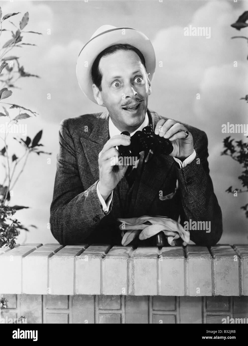 GENAUEREN BLICK Stockfoto