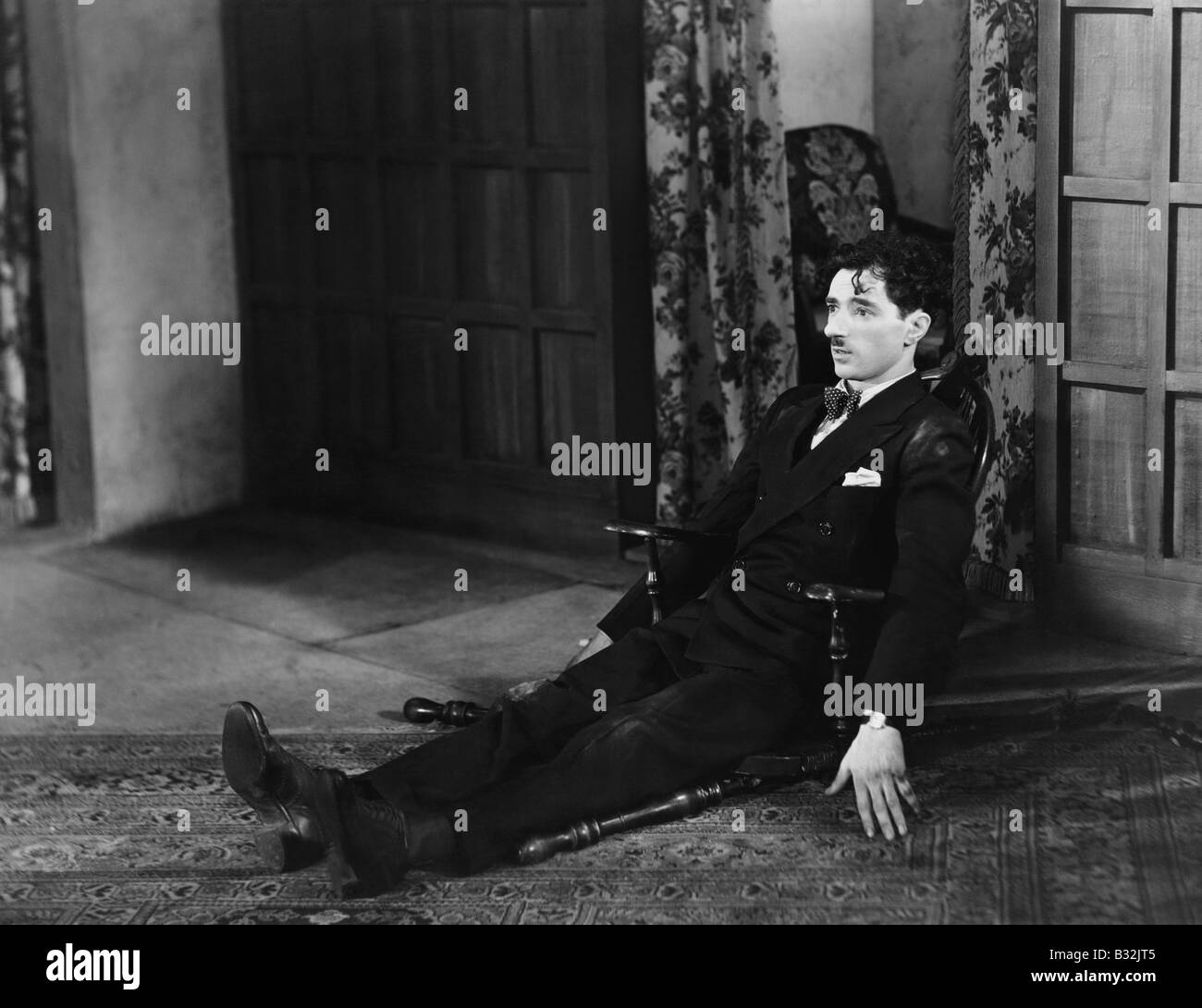 BODEN SITZEN Stockfoto