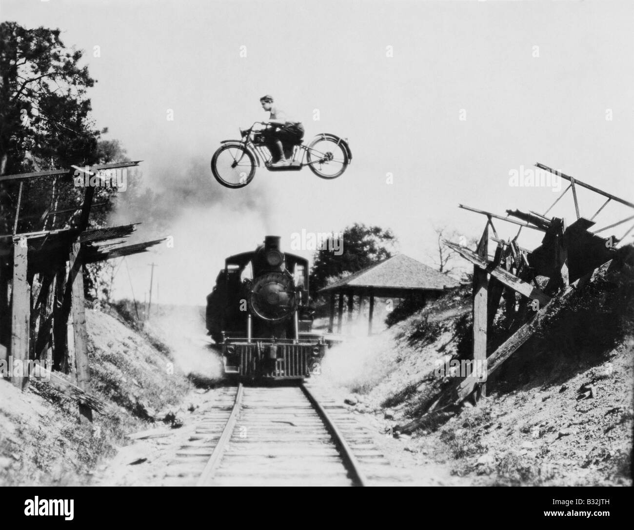 GEFÄHRLICHE KREUZUNG Stockfoto