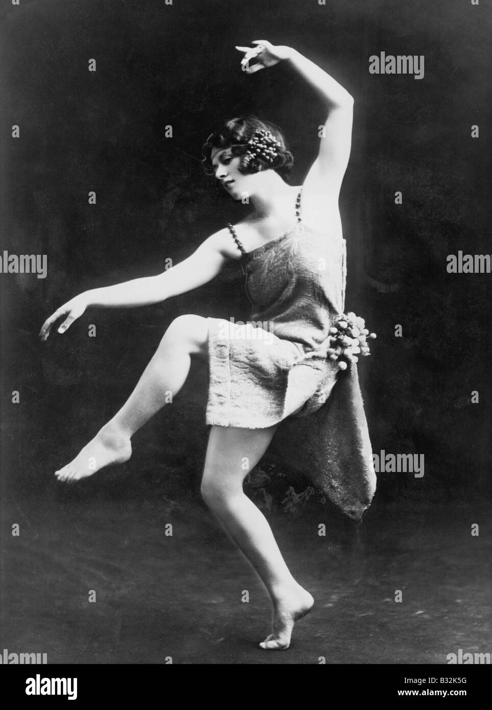 Porträt des modernen Tänzerin durchführen Stockfoto