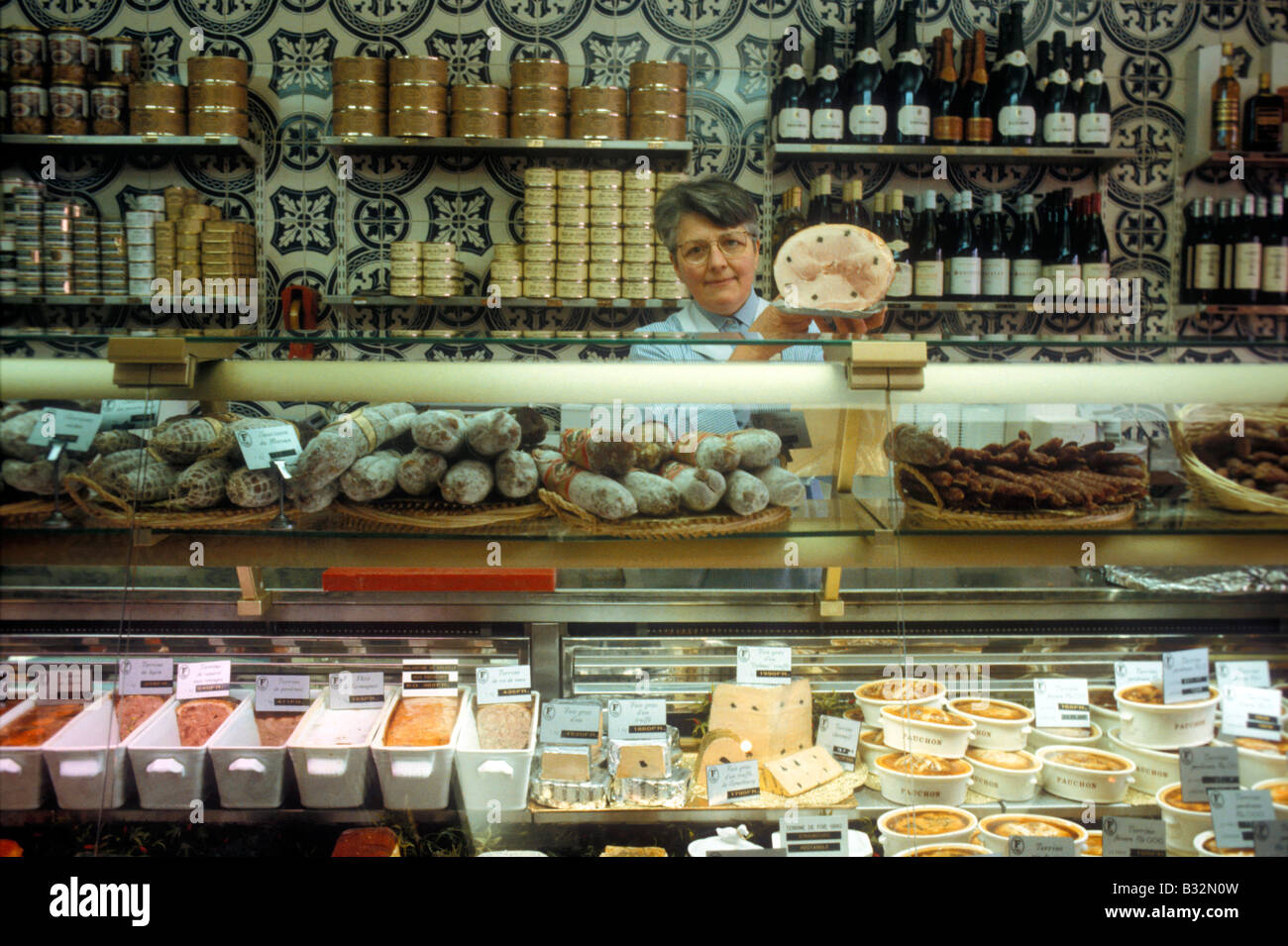 Frankreich Paris Fauchon berühmte französische Feinkost Delikatessen Stockfoto