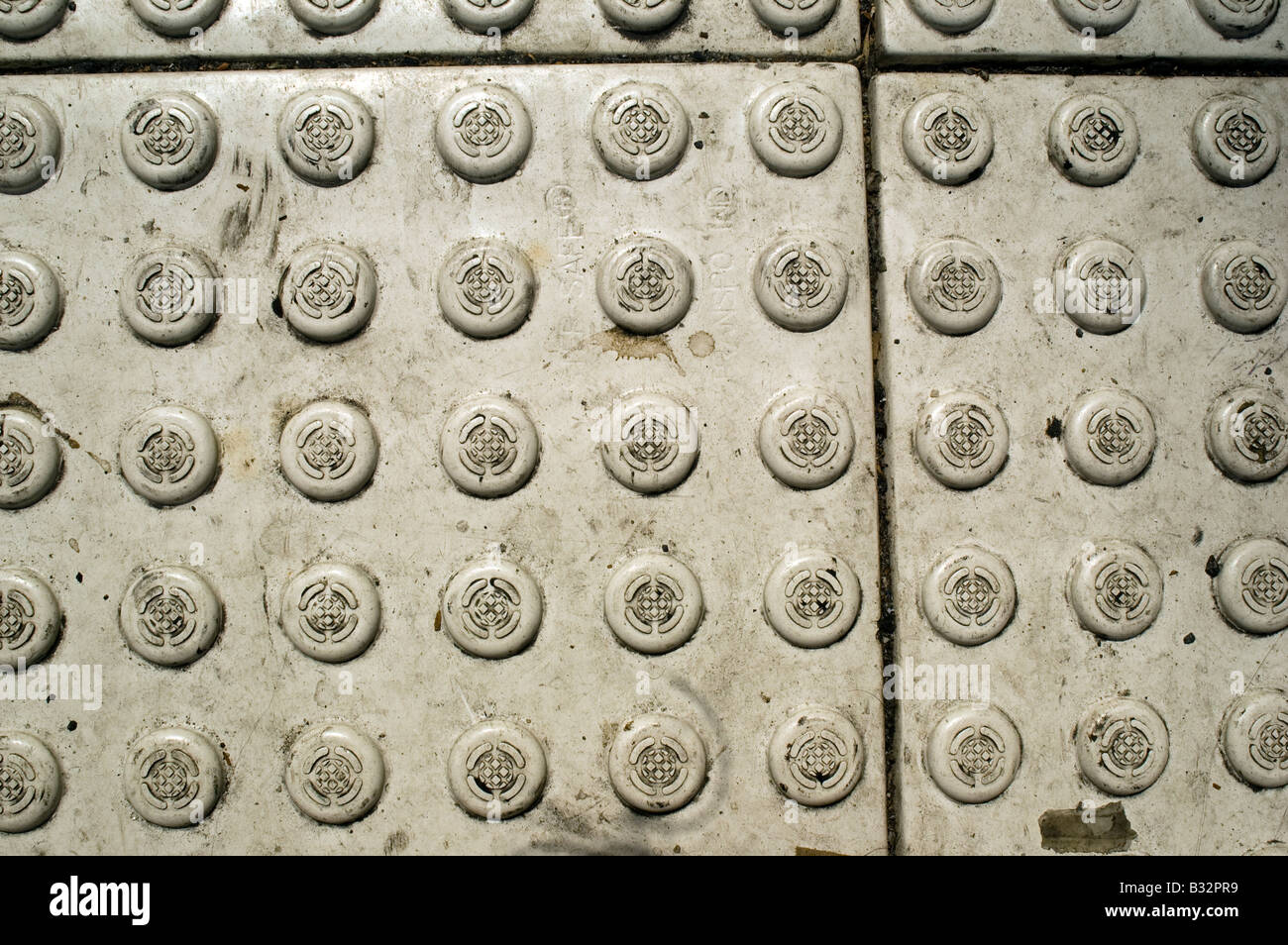 Nahaufnahme des Musters auf der Straße Stockfoto