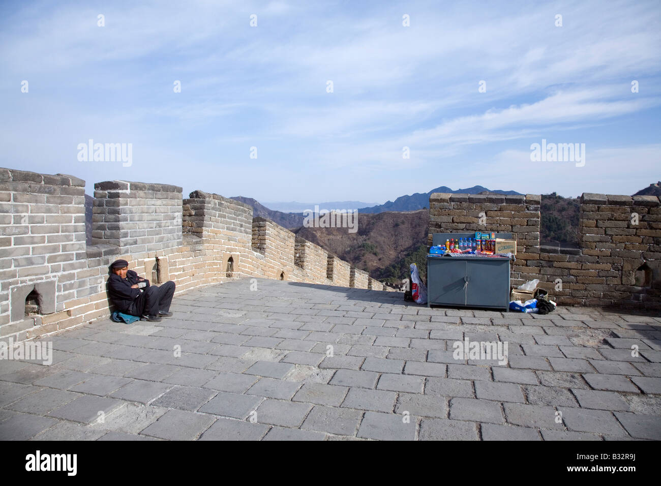 Kreditor an der chinesischen Mauer bei Mutianyu, China Stockfoto Kreditor an der chinesischen Mauer bei Mutianyu, China Stockfoto