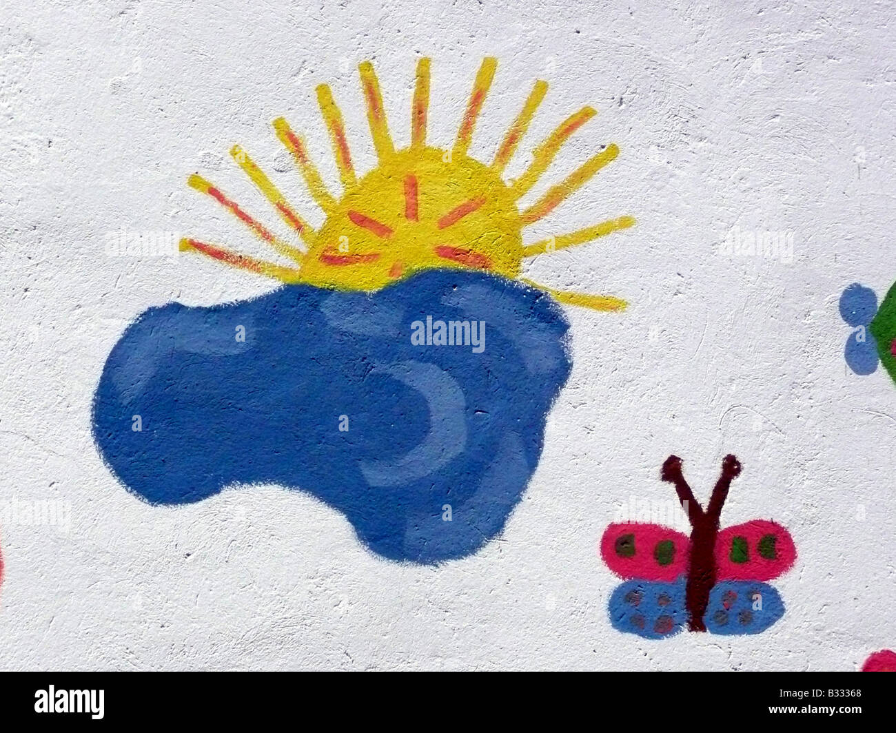 Kinder malen Stockfoto