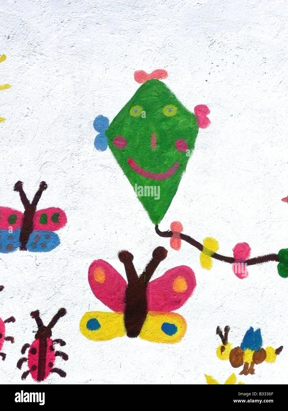 Kinder malen Stockfoto