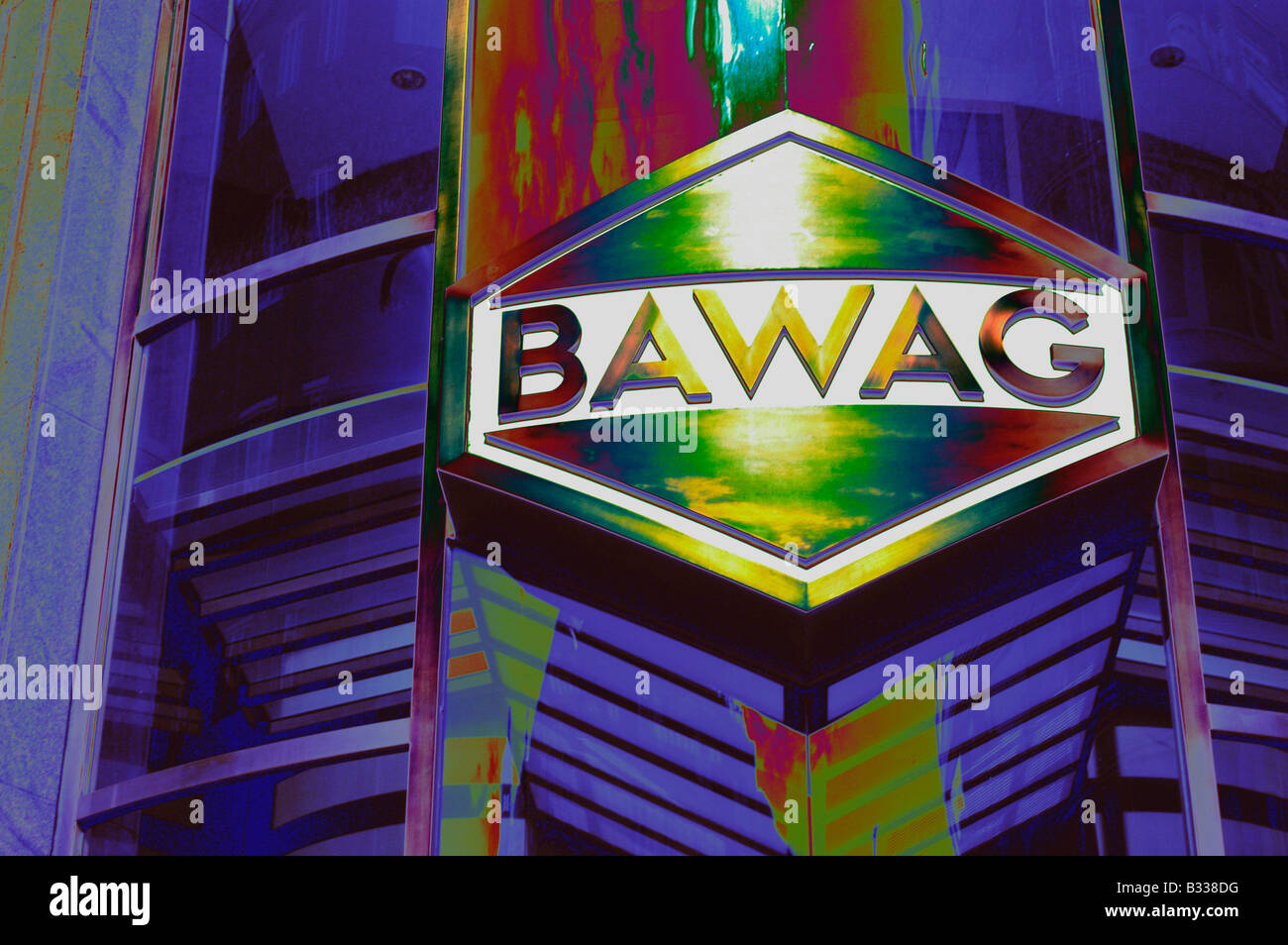 BAWAG-Logo angepasst Digital Stockfoto