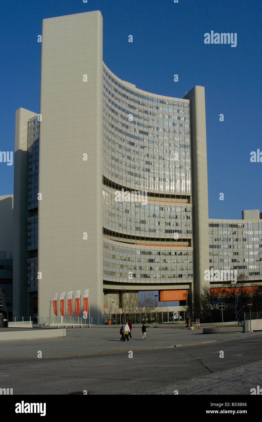 UN-Zentrum in Wien Stockfoto
