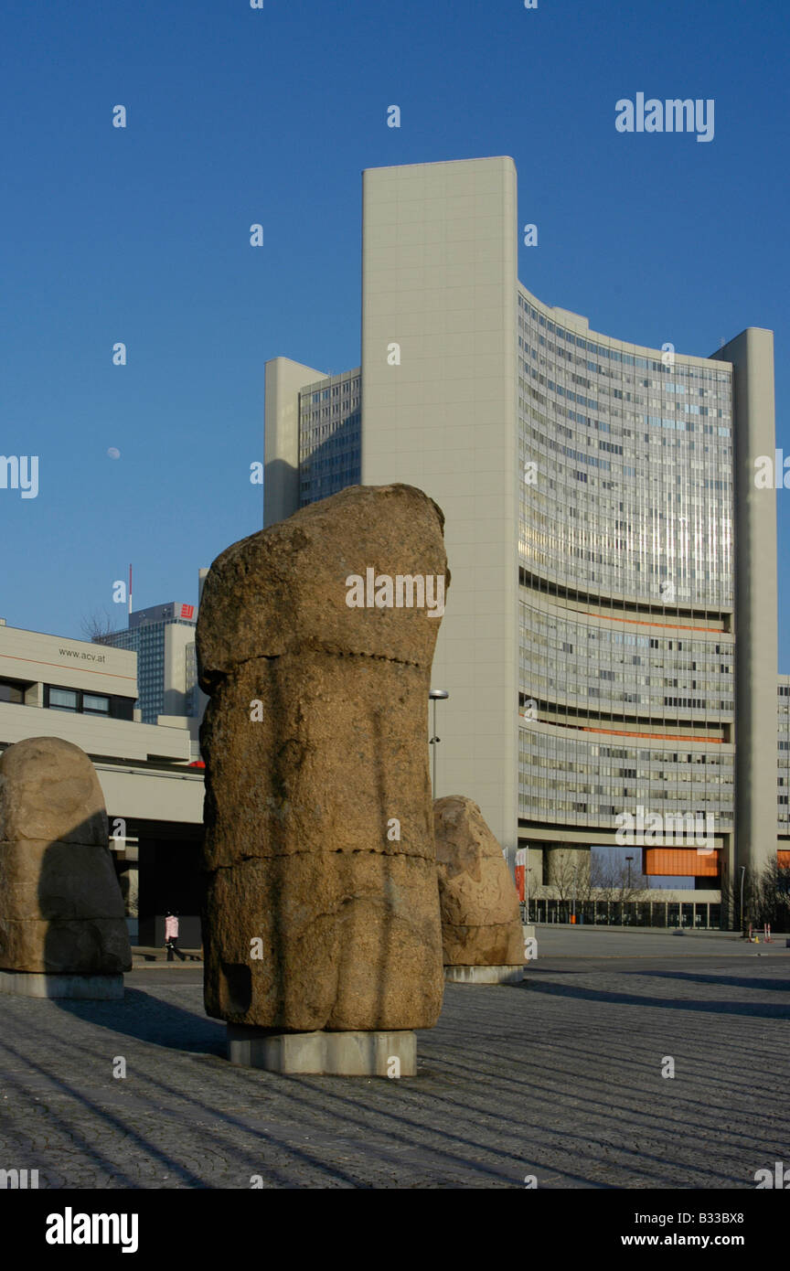 UN-Zentrum in Wien Stockfoto