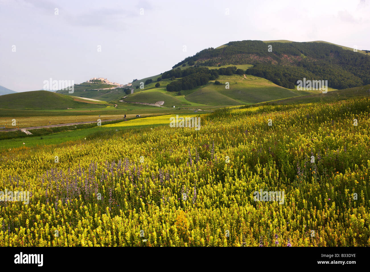 Castelluccio von Klavier volle gesehen Stockfoto