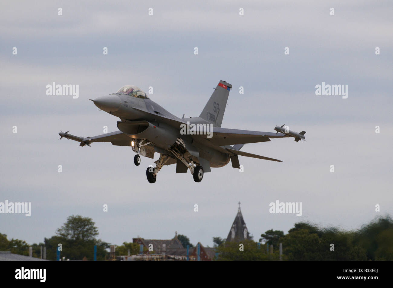 Lockheed Martin f-16 Fighting Falcon Farnborough Air Show 2008 Stockfoto