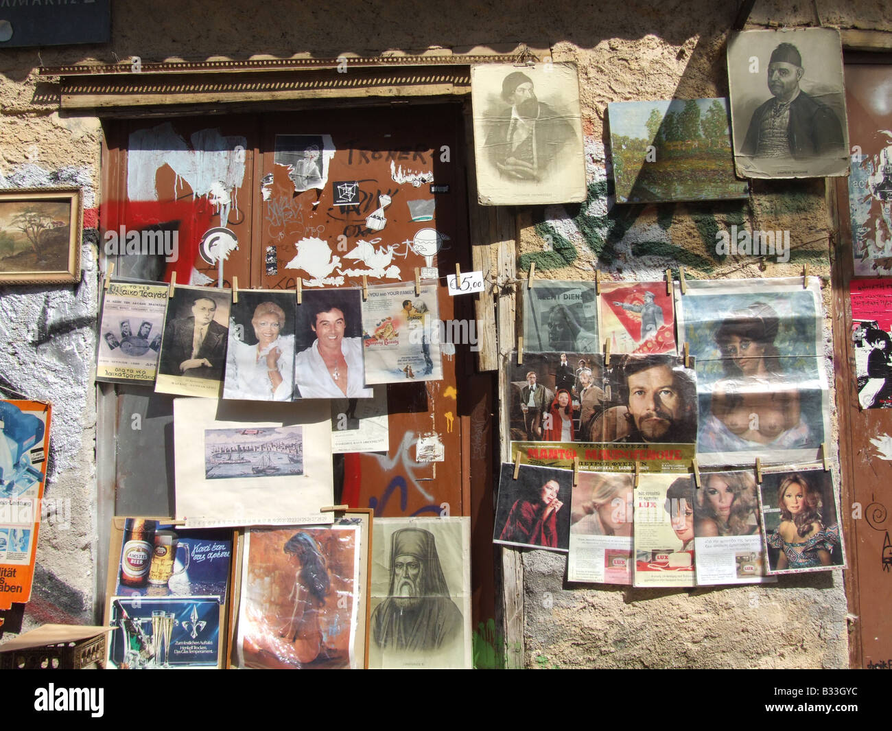 Straßenszene in Athen, Griechenland Stockfoto