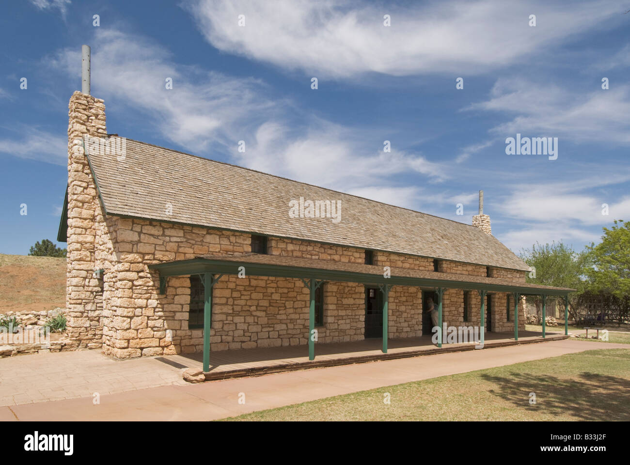 Texas Lubbock National Ranching Heritage Center Las Escarbadas Stockfoto