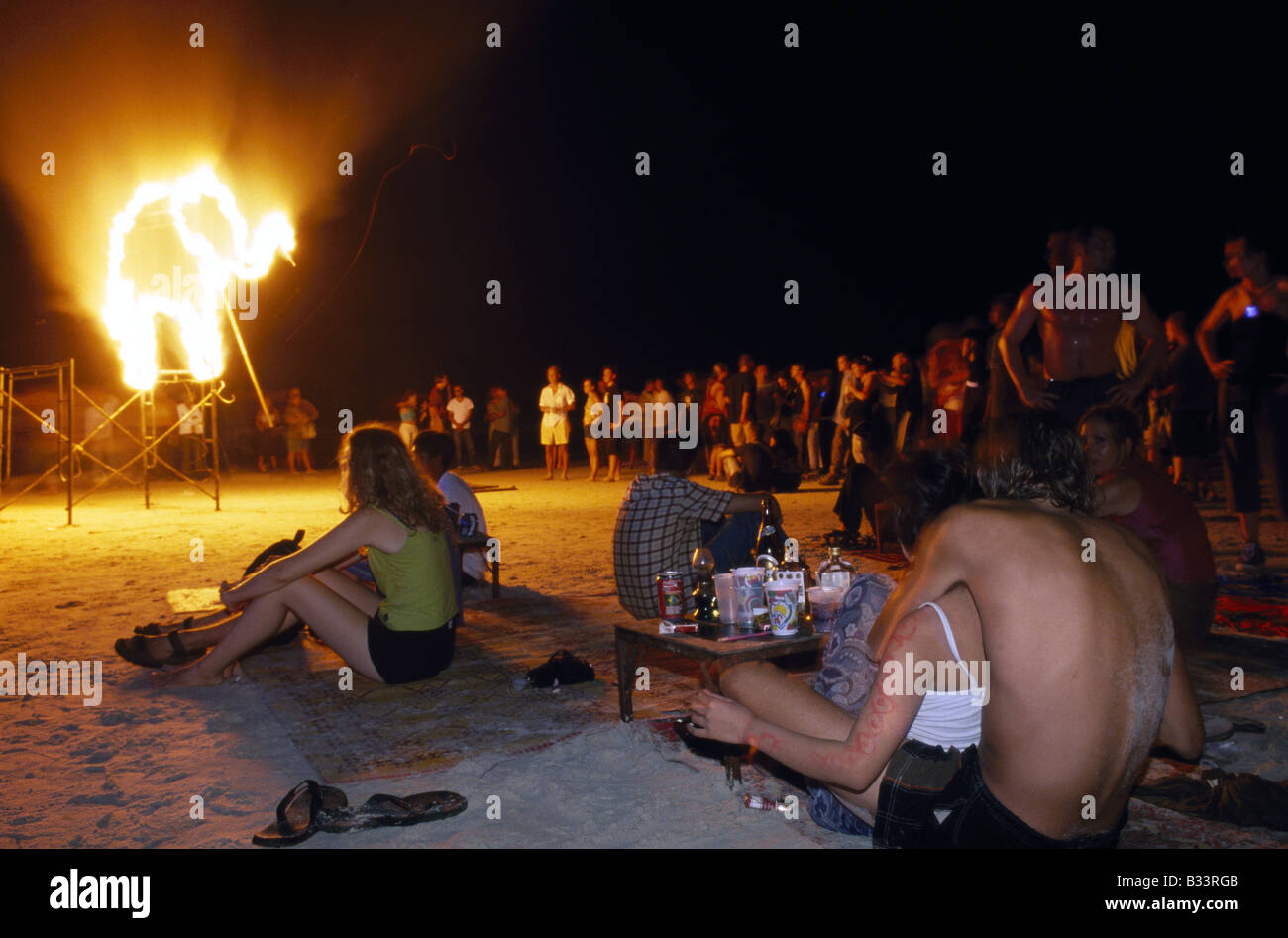 Full Moon Party Ko Pha Ngan Thailand Stockfoto