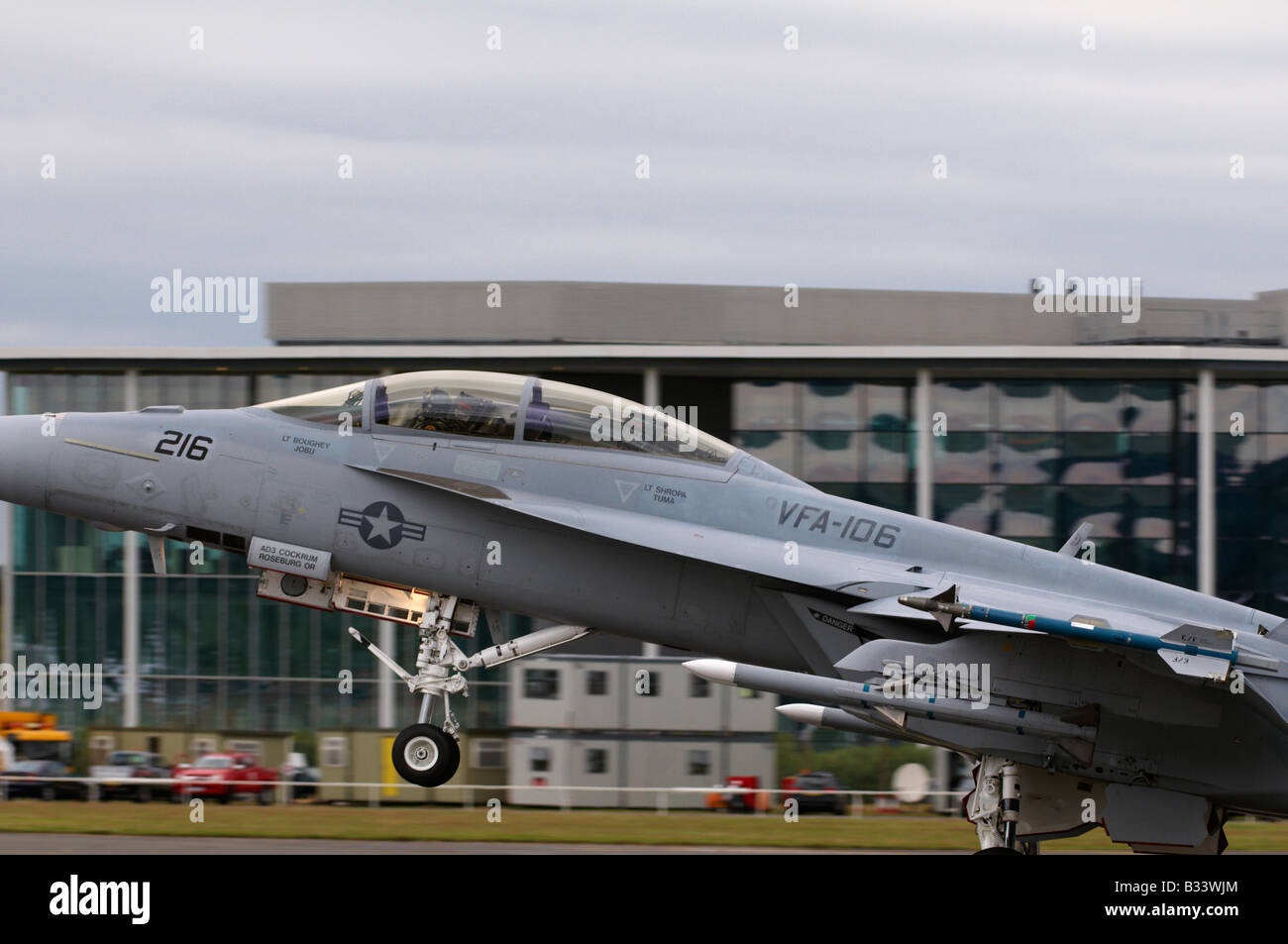 Boeing F/A-18F Super Hornet Farnborough Air Show 2008 Stockfoto