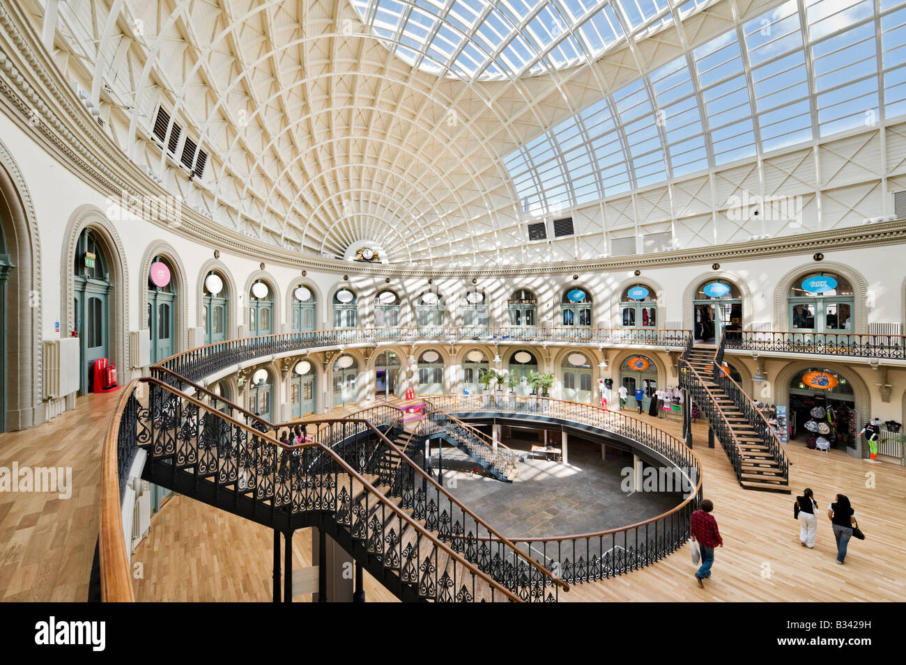 Innenministerium der Corn Exchange vom lokalen Architekten gebaut, Cuthbert Brodrick 1863, Leeds, West Yorkshire, England Stockfoto