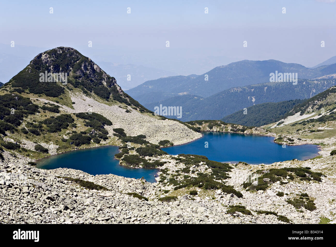 Malerische Georgiiski Journalistik See in World Heritage Site Nationalpark Pirin Bulgarien Stockfoto