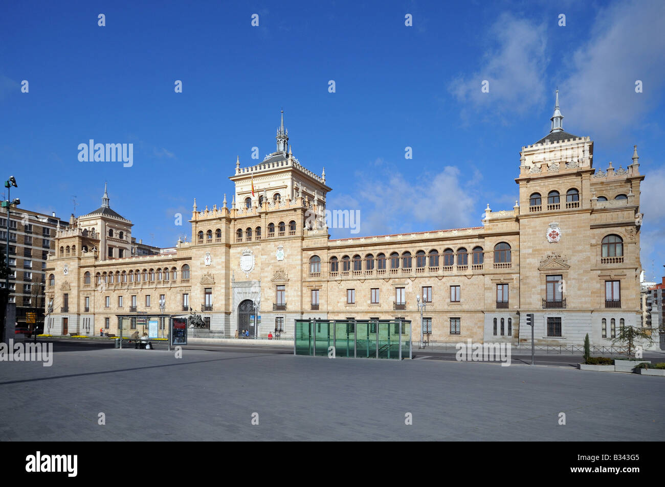 Academia del Arma de Caballería Akademie bewaffnete Kavallerie Plaza Zorrilla Valladolid Spanien Stockfoto