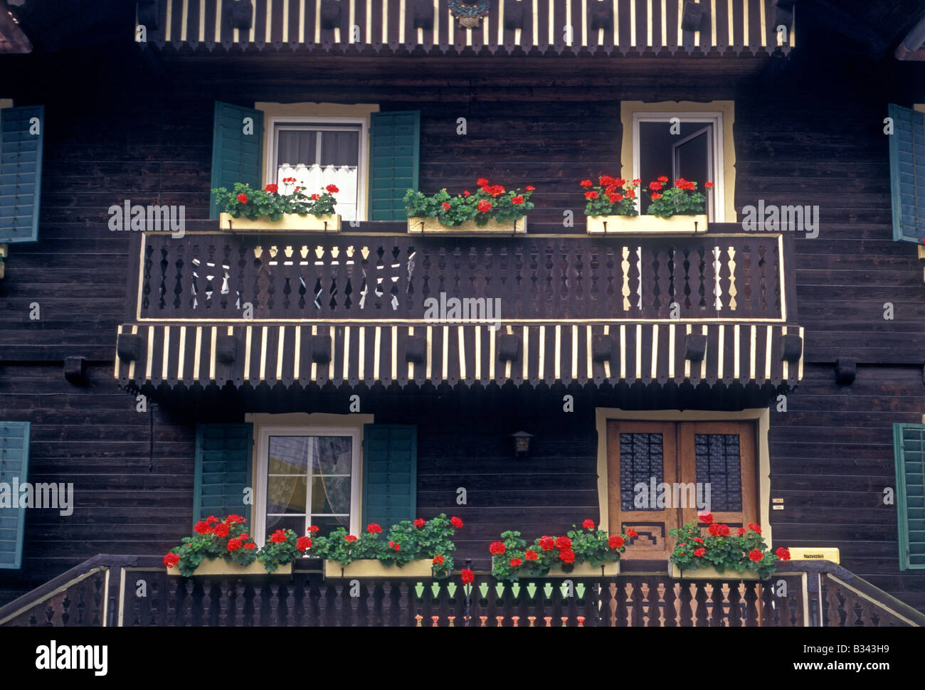 Architektur in das Dorf Ried obere Österreich Staat Österreich Europas Stockfoto