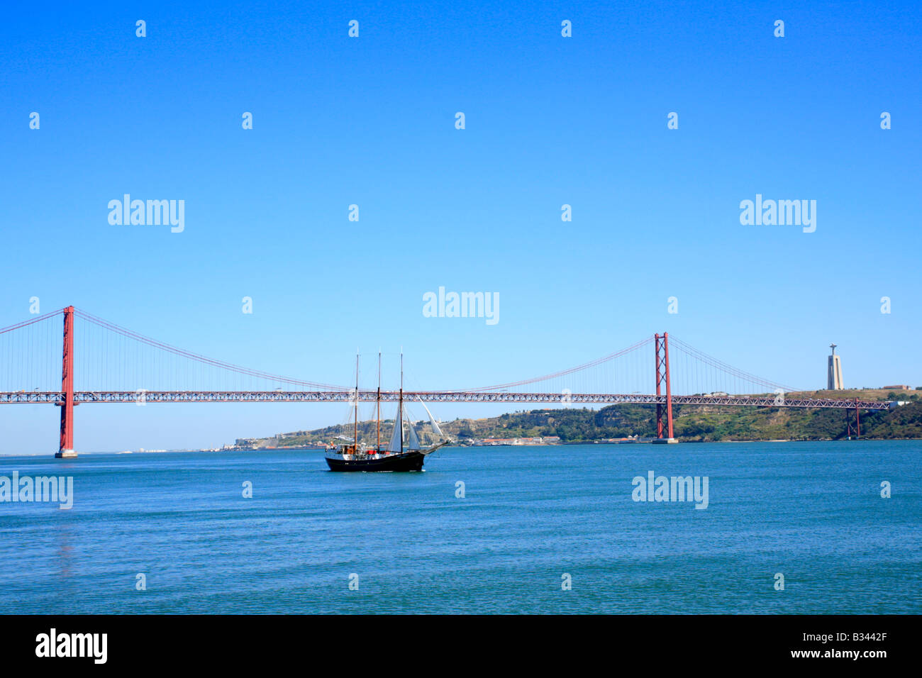 Ponte 25 de Abril, Lissabon, Portugal Stockfoto