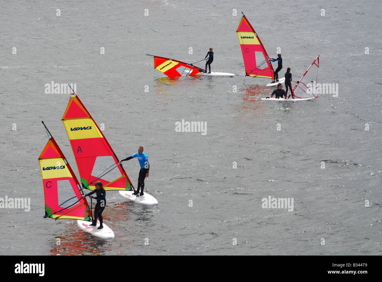 Surfschule in Zeeland Niederlande Stockfoto